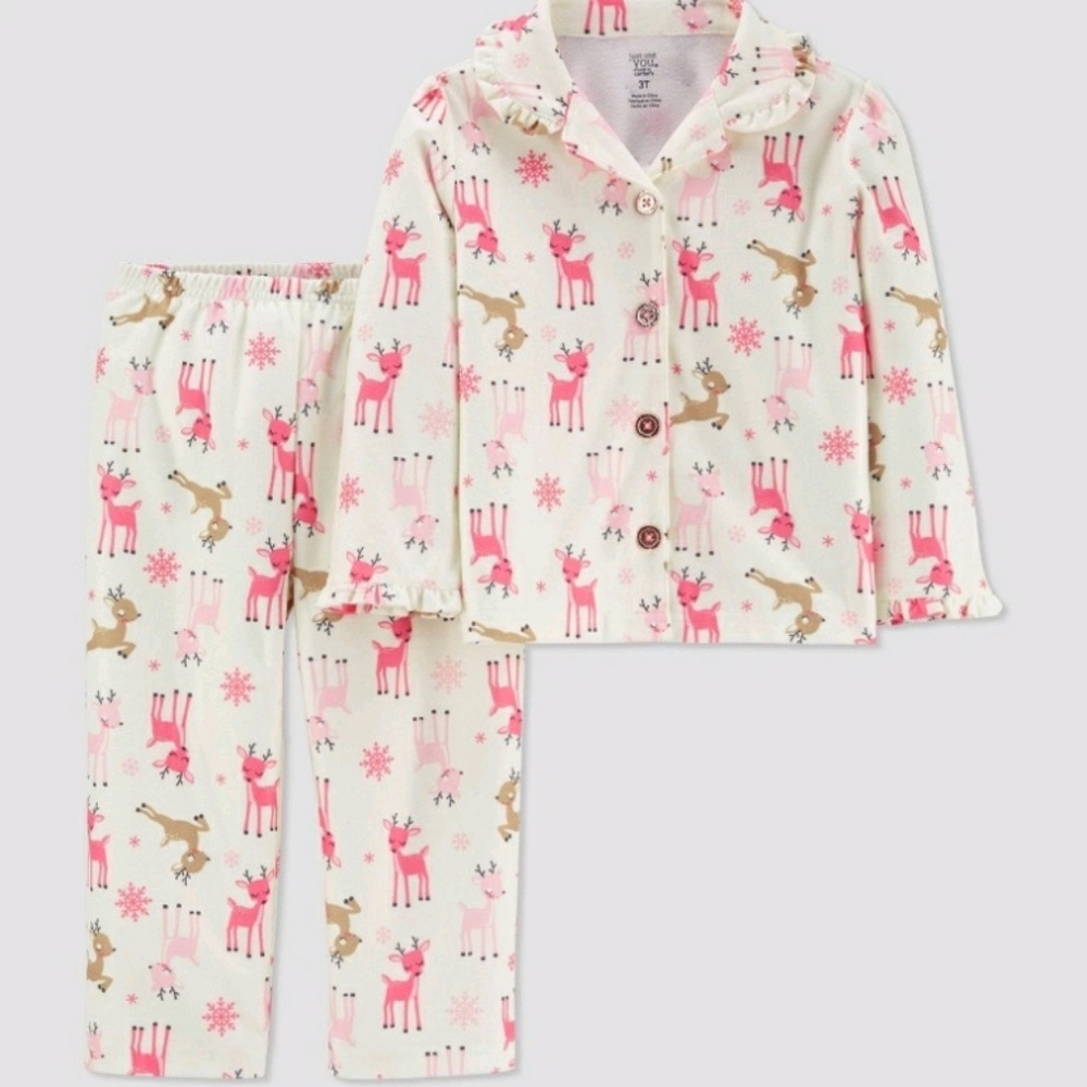 Carter's Reindeer Coat Pajama Set
